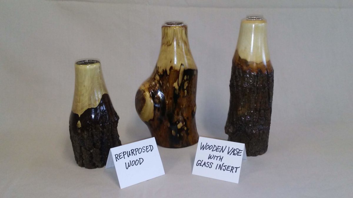 Vases with Glass Inserts WhisperAPrayer Creations